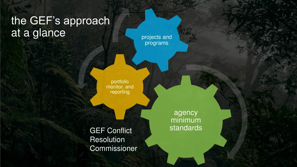 the gef s approach at a glance