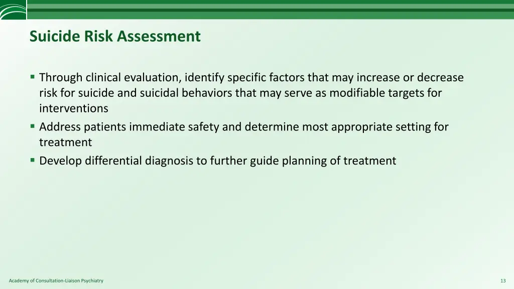 suicide risk assessment