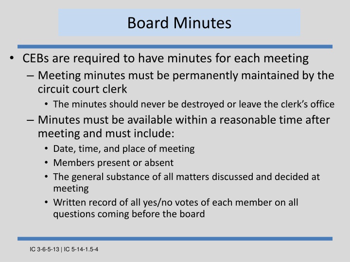 board minutes