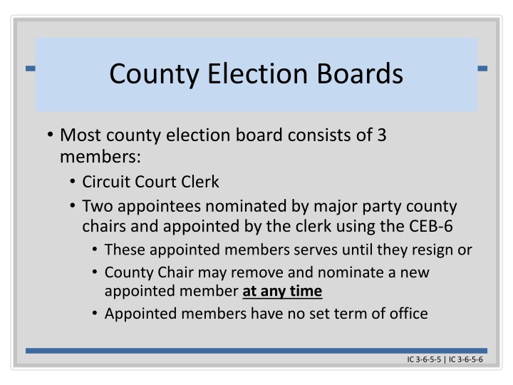 county election boards