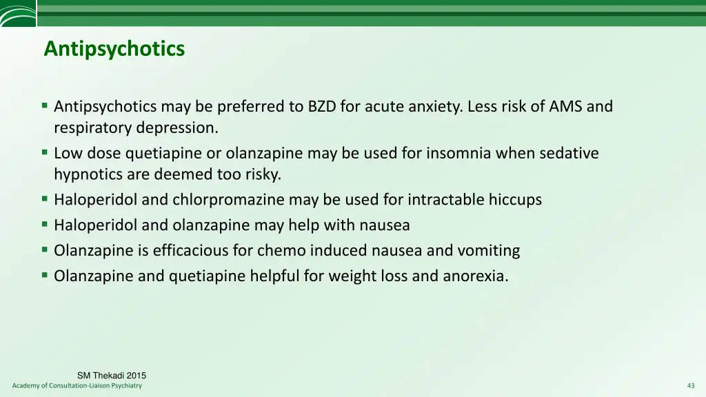 antipsychotics 1