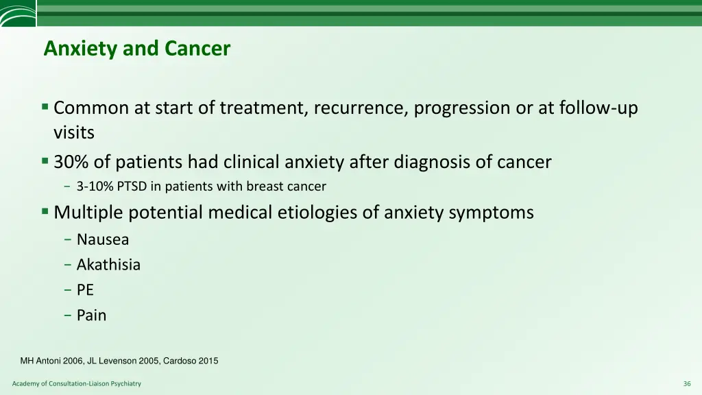 anxiety and cancer