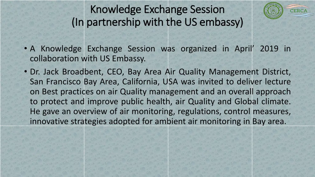 knowledge exchange session knowledge exchange