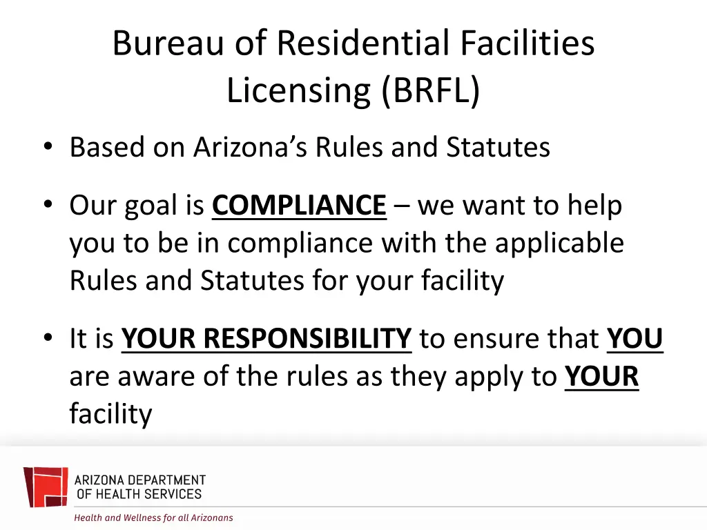 bureau of residential facilities licensing brfl 1