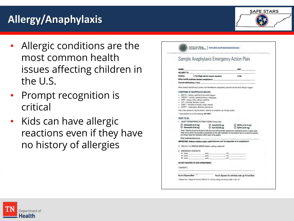 allergy anaphylaxis