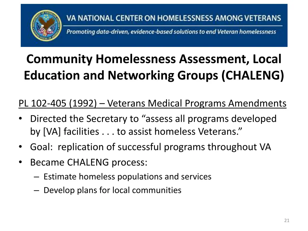 community homelessness assessment local education