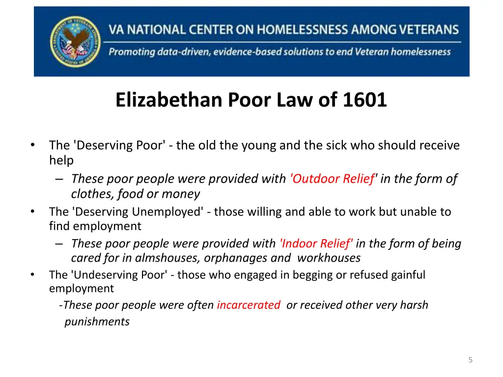 elizabethan poor law of 1601