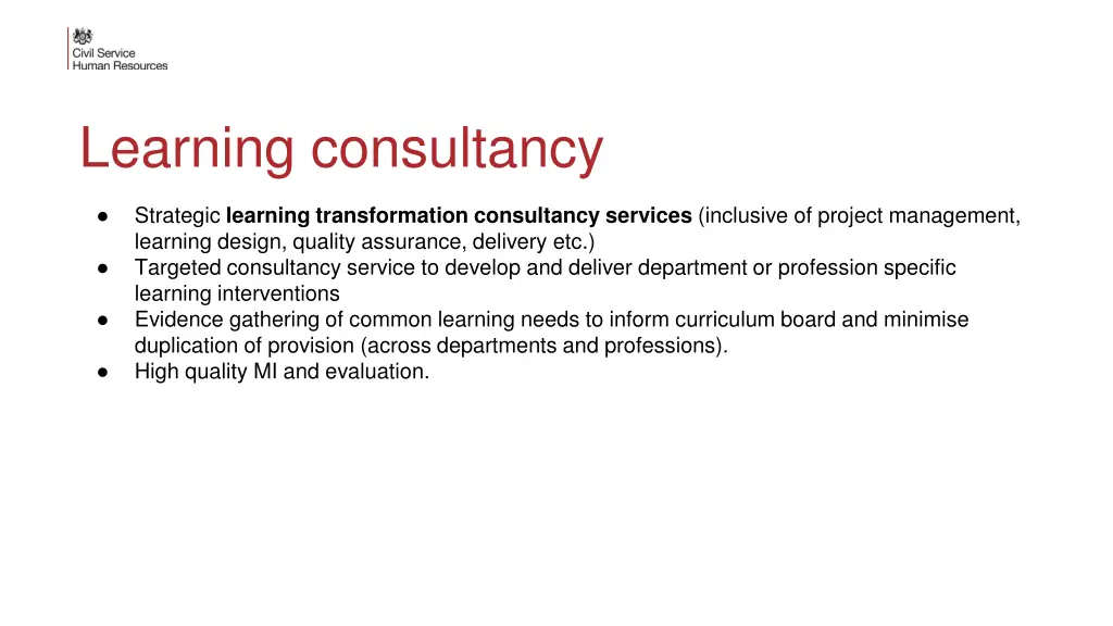 learning consultancy