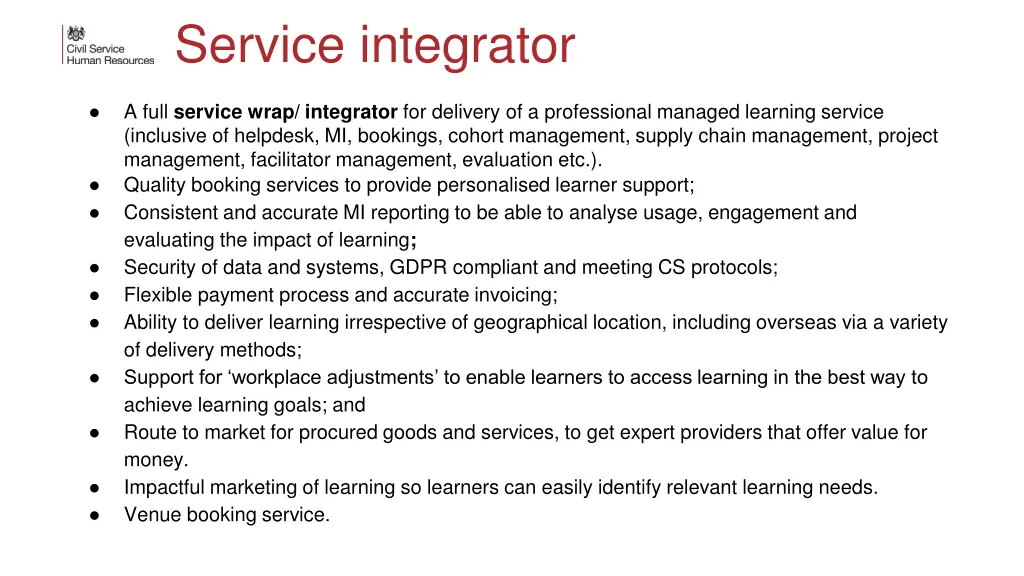 service integrator