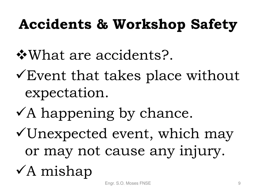 accidents workshop safety 1