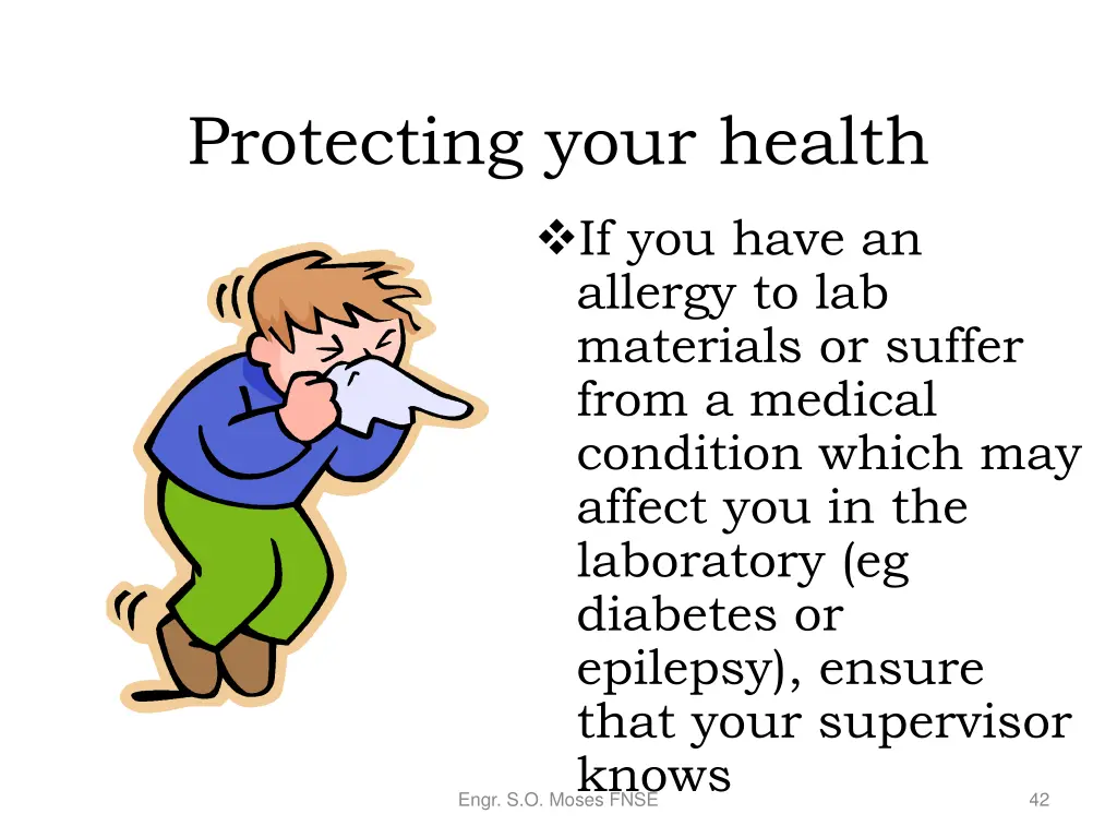 protecting your health