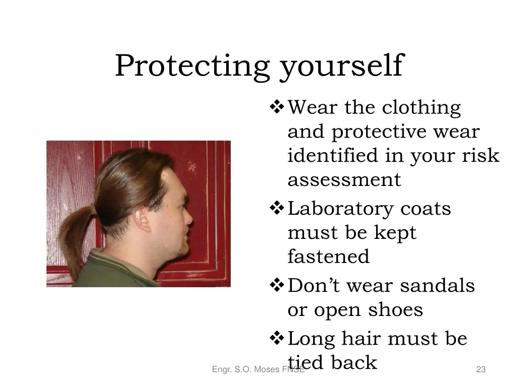 protecting yourself