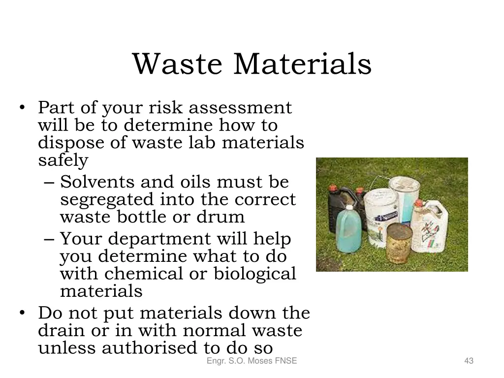 waste materials