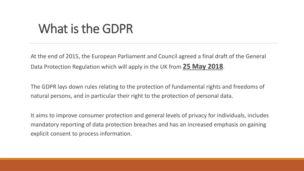 what is the gdpr what is the gdpr