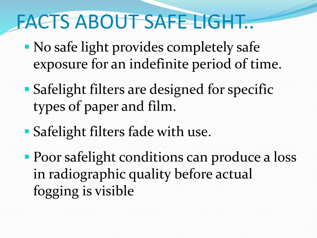 facts about safe light no safe light provides