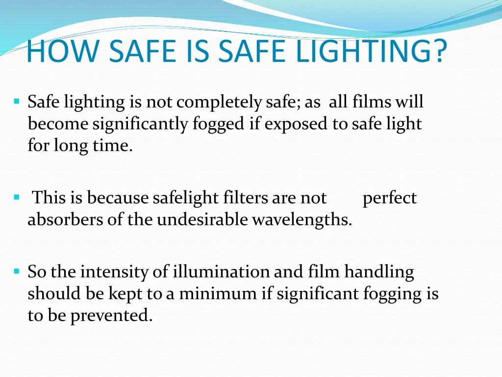 how safe is safe lighting