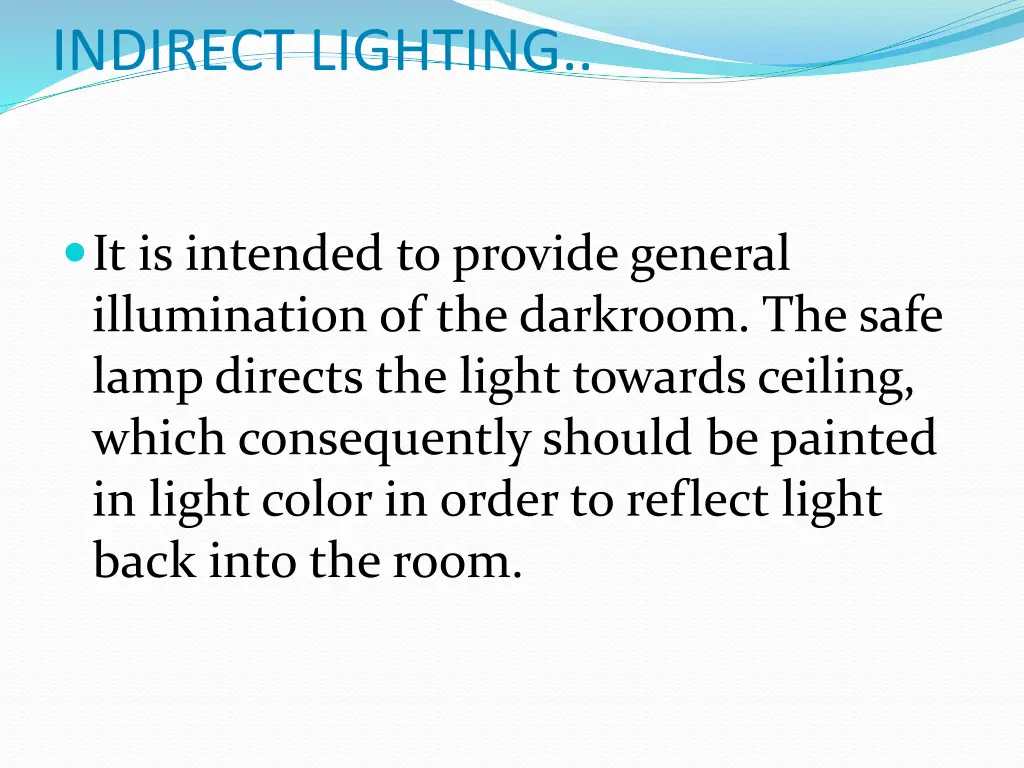 indirect lighting