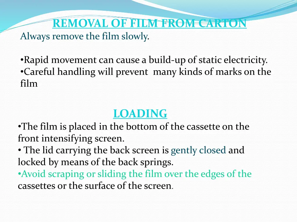 removal of film from carton always remove