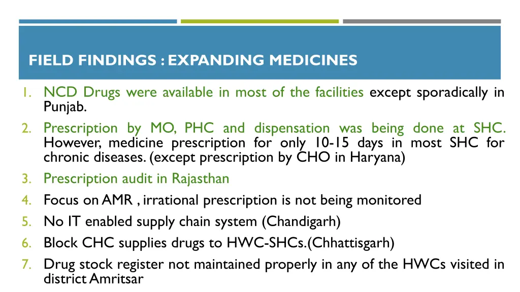 field findings expanding medicines