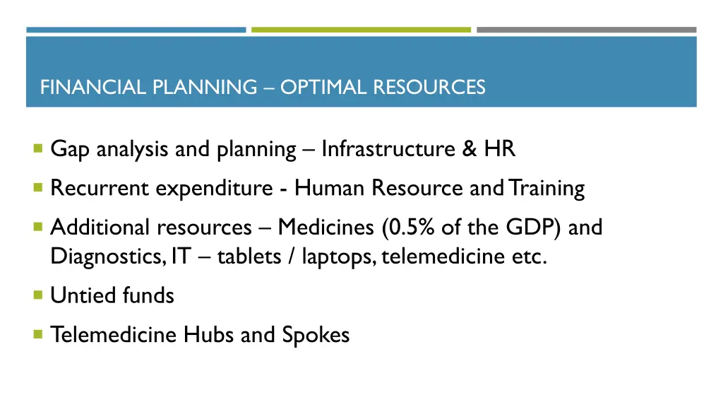 financial planning optimal resources