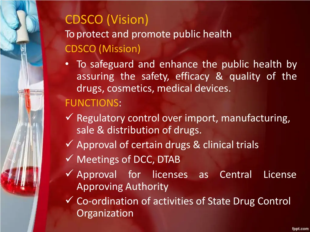 cdsco vision to protect and promote public health