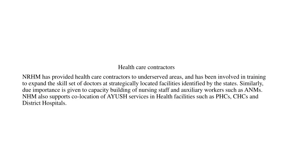 health care contractors