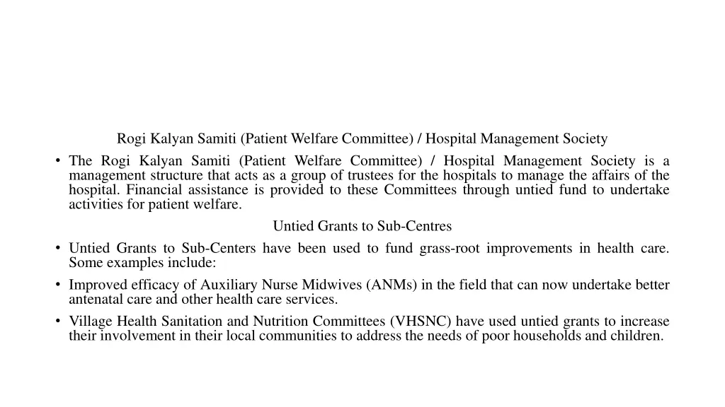 rogi kalyan samiti patient welfare committee