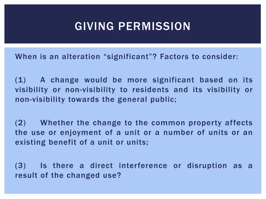 giving permission 1