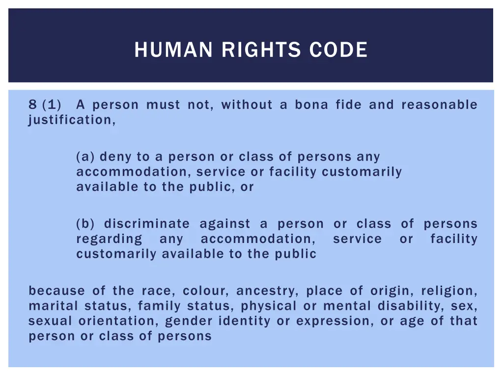 human rights code