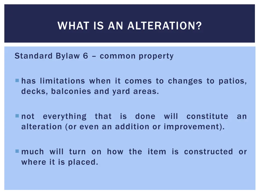 what is an alteration 6