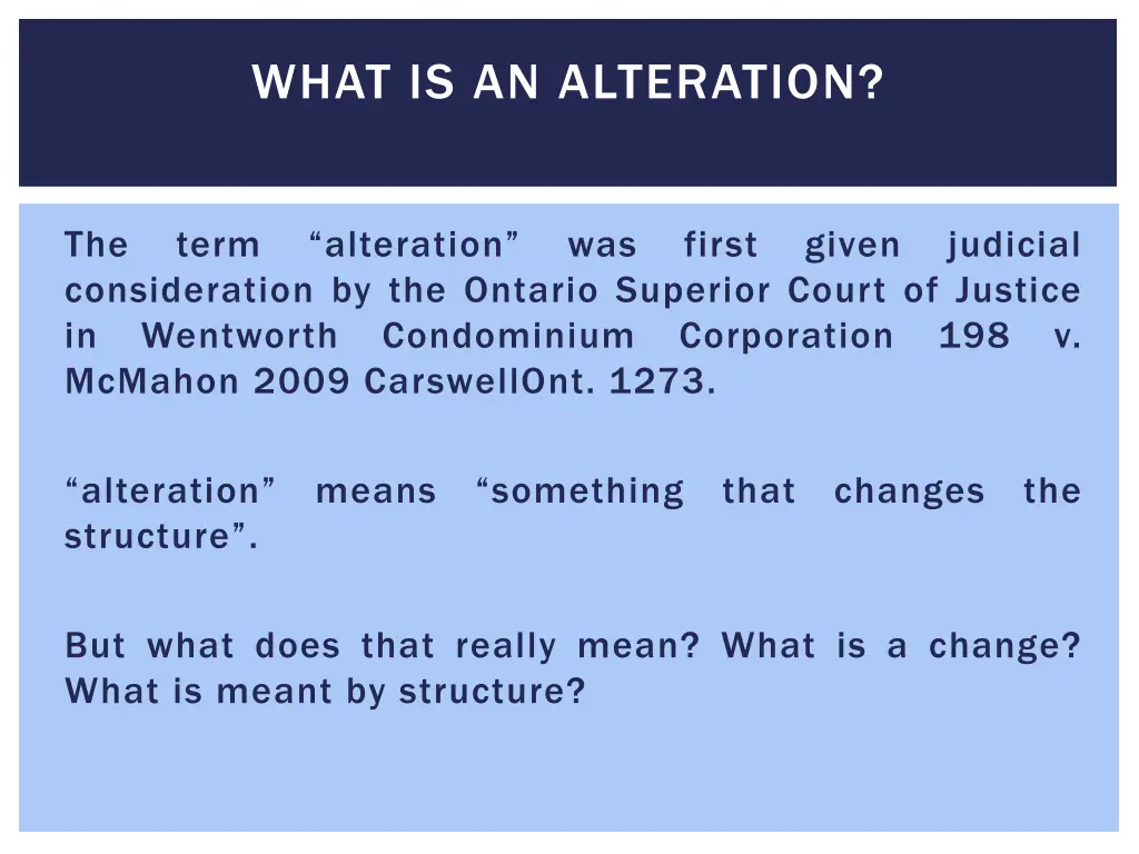 what is an alteration