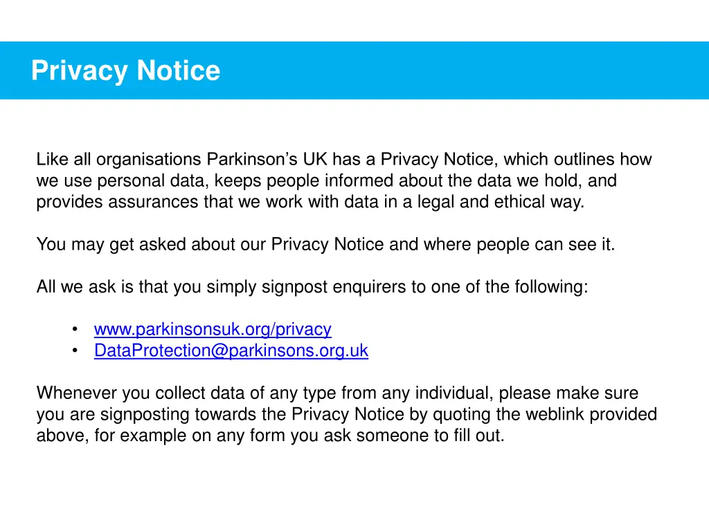 privacy notice