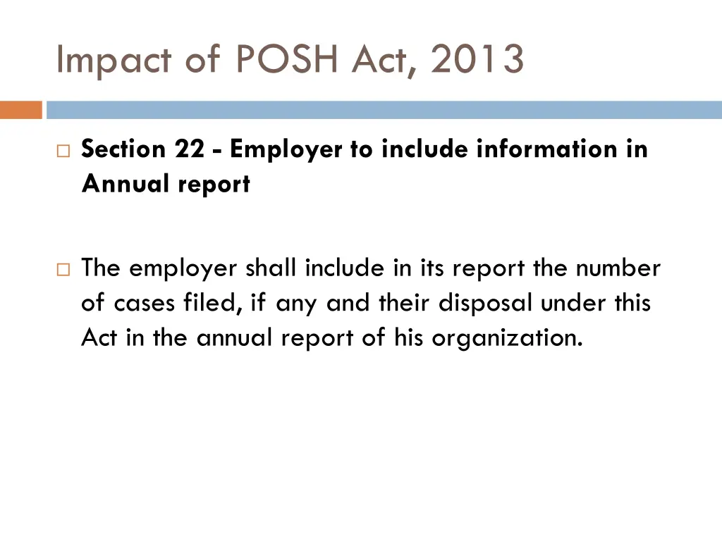 impact of posh act 2013 2