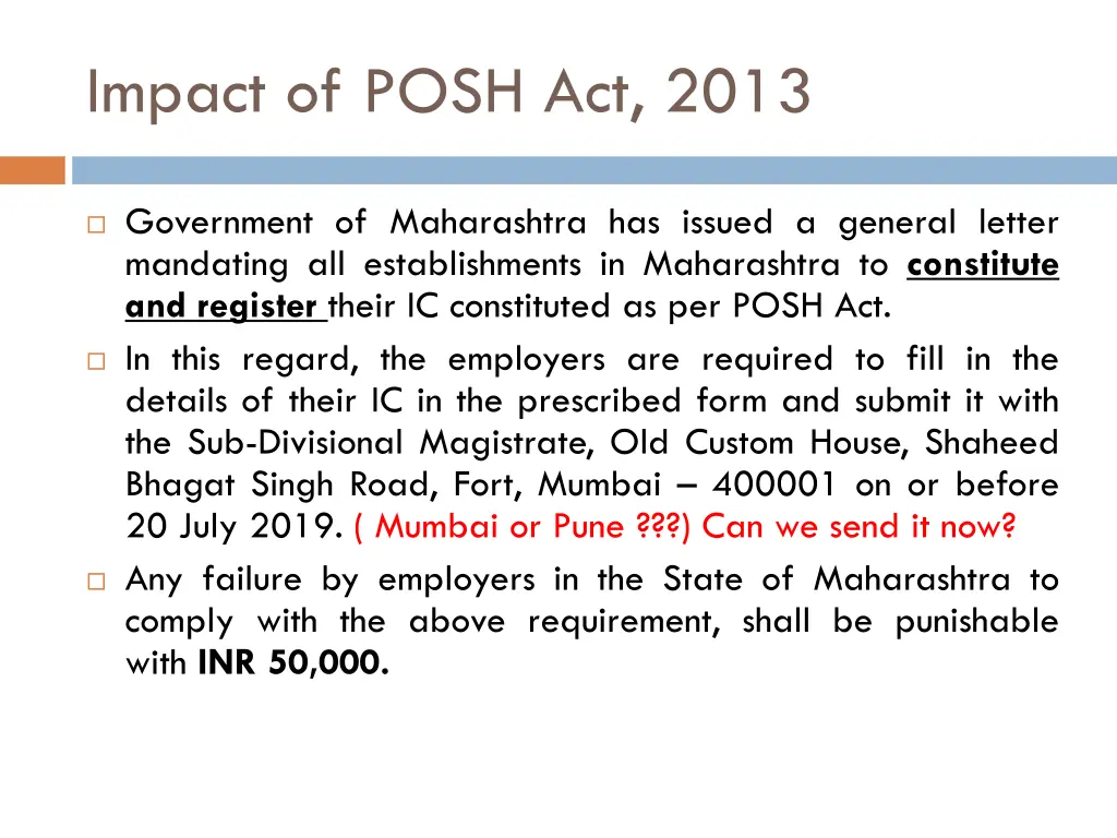 impact of posh act 2013 3