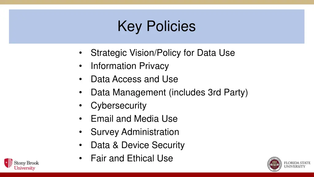 key policies