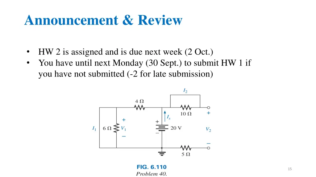 announcement review