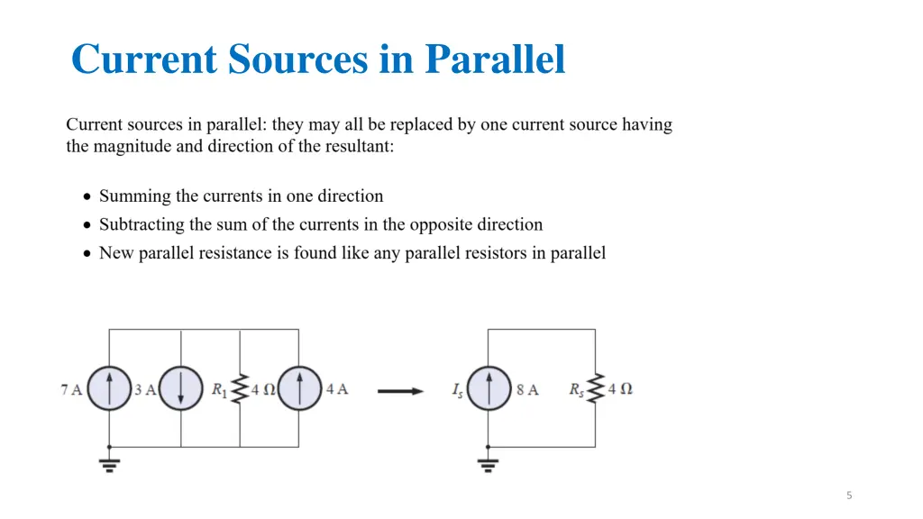 current sources in parallel