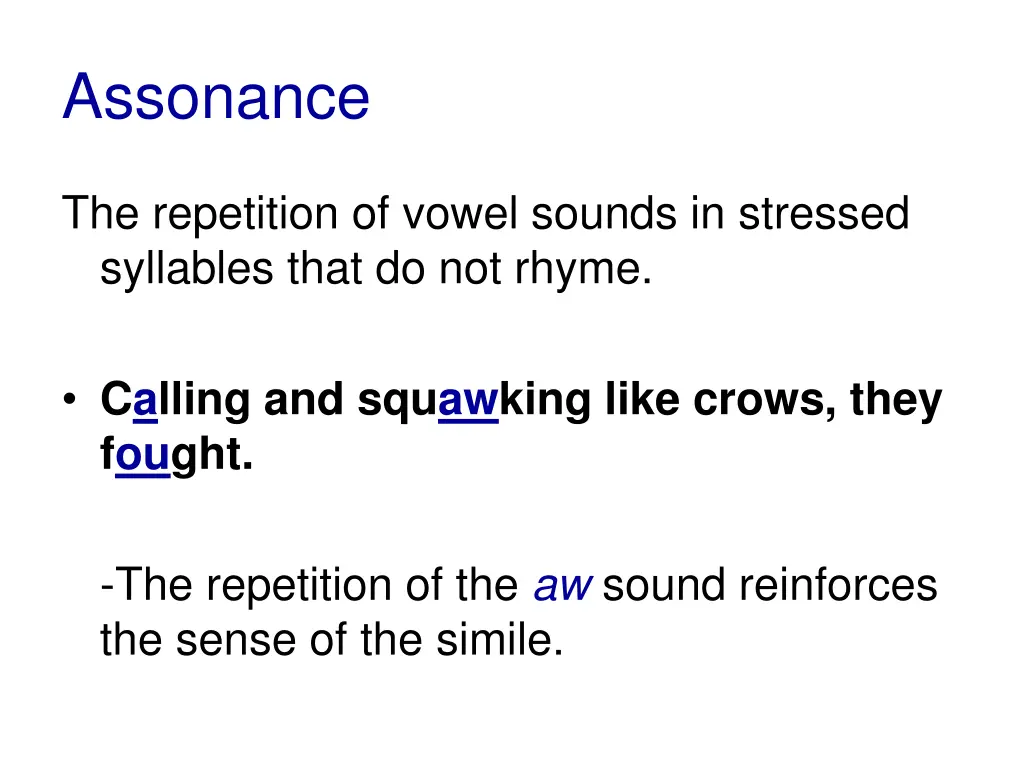 assonance