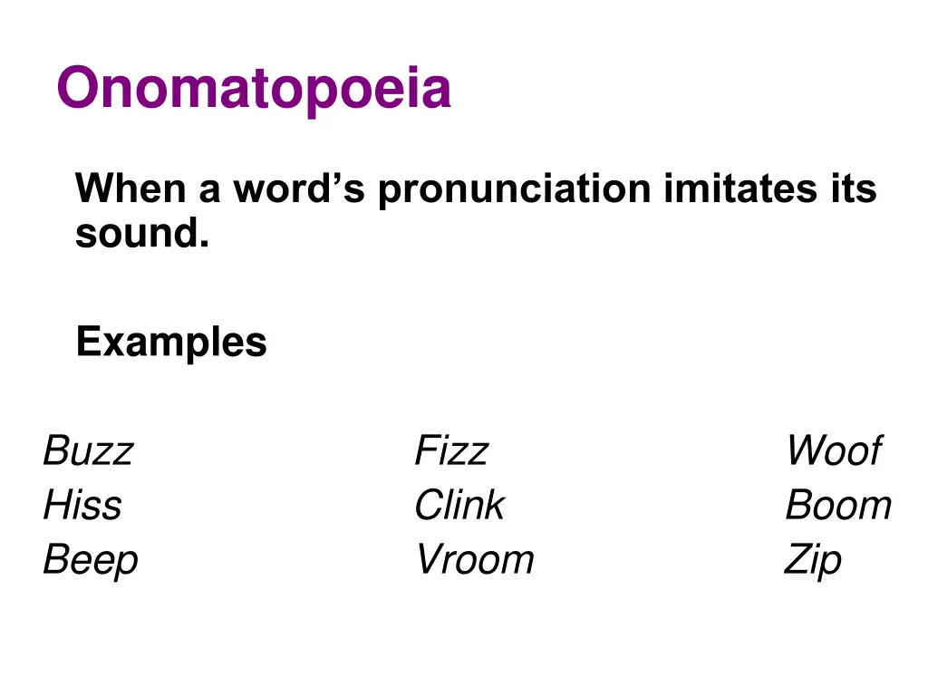 onomatopoeia