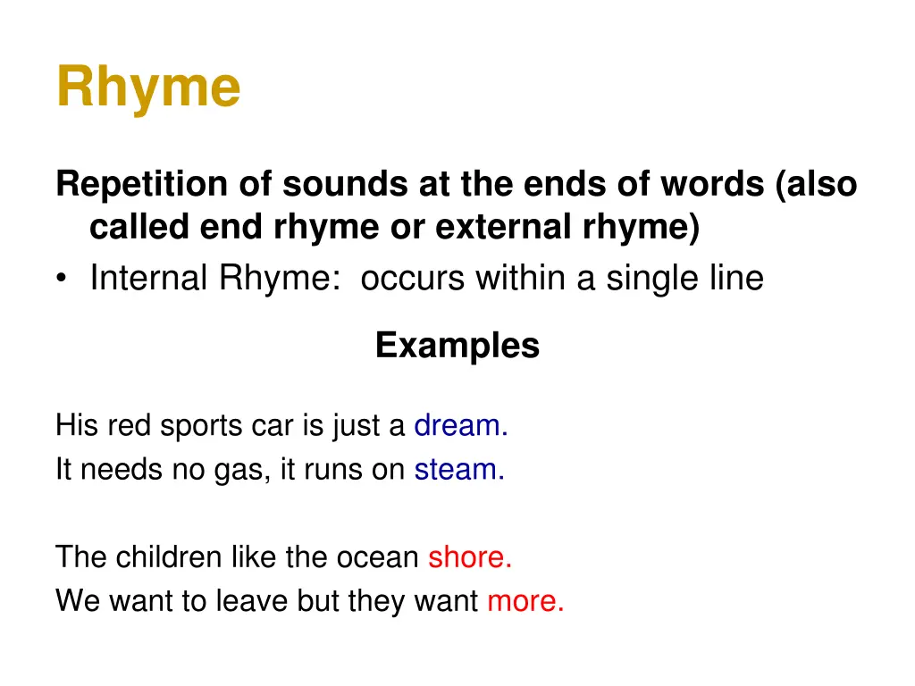 rhyme