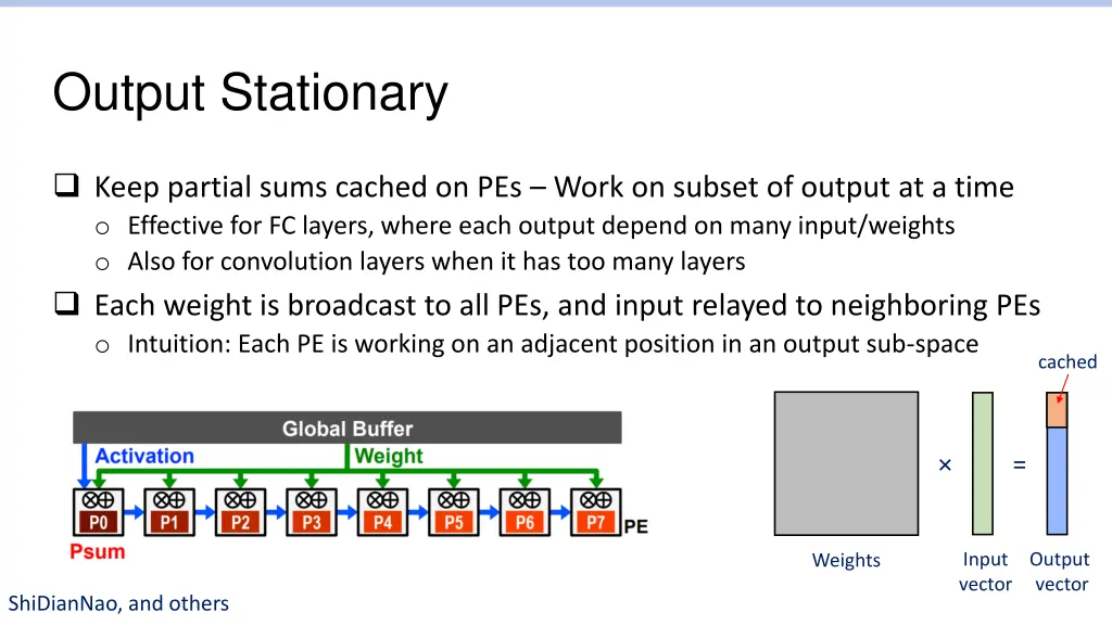 output stationary