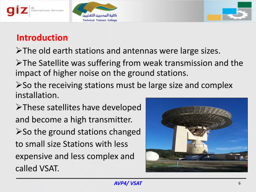 introduction the old earth stations and antennas