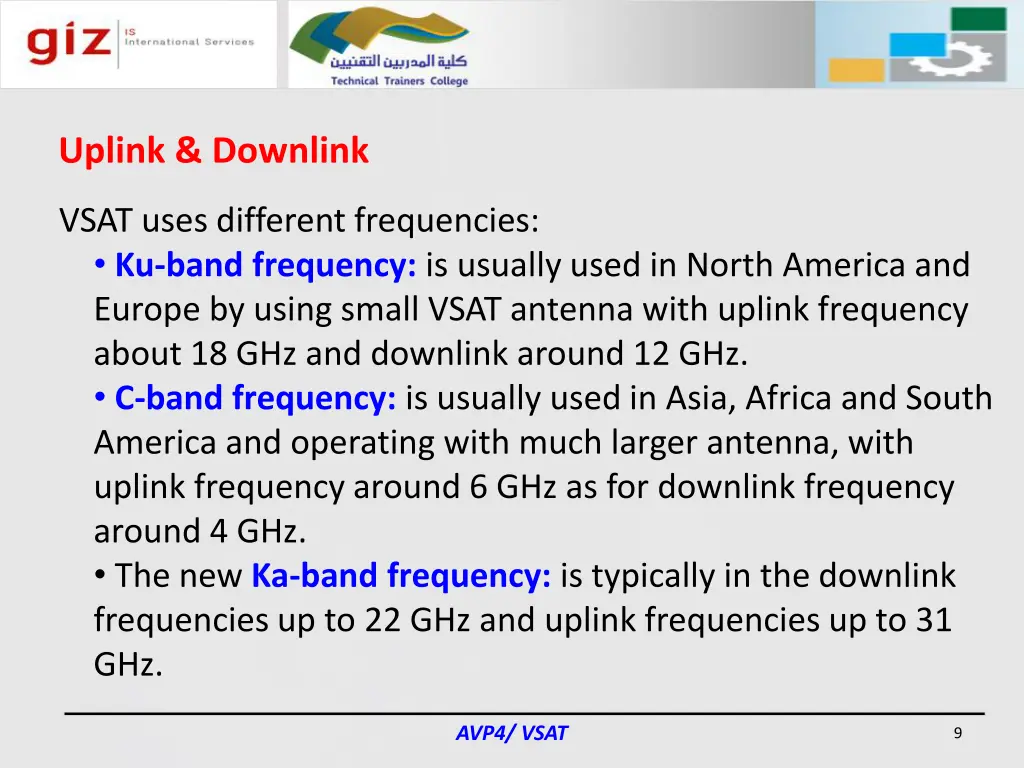 uplink downlink