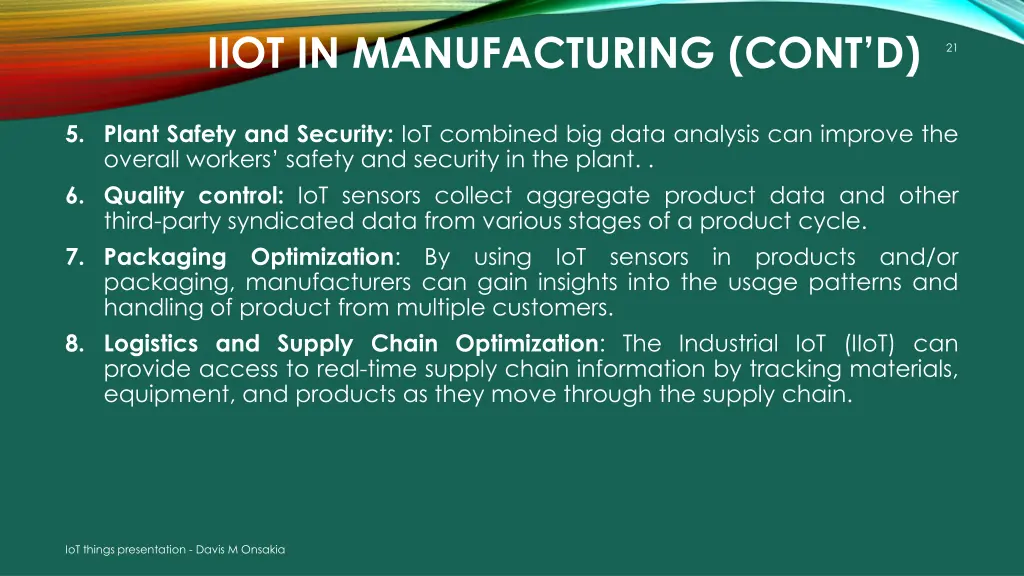 iiot in manufacturing cont d