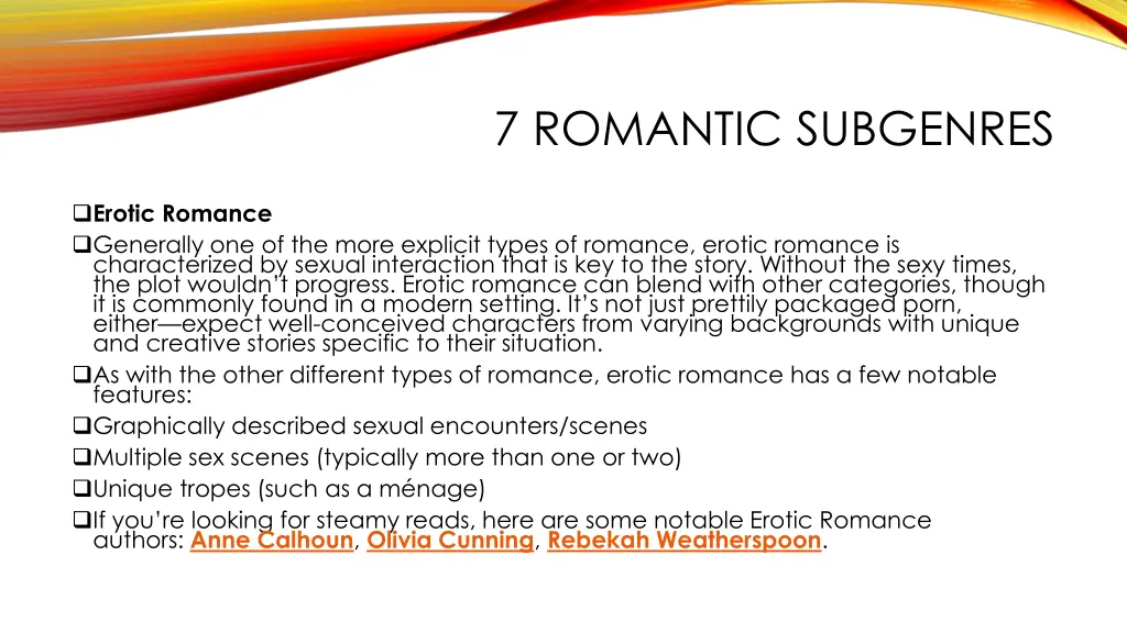 7 romantic subgenres 3