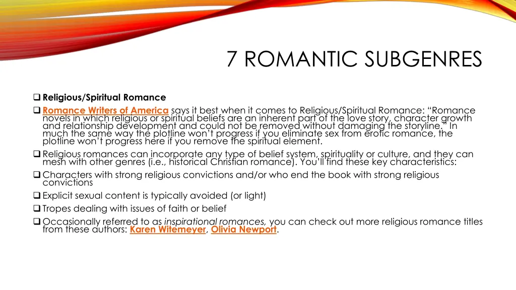 7 romantic subgenres 4