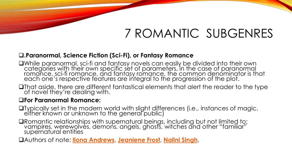 7 romantic subgenres 5