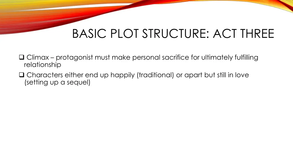 basic plot structure act three