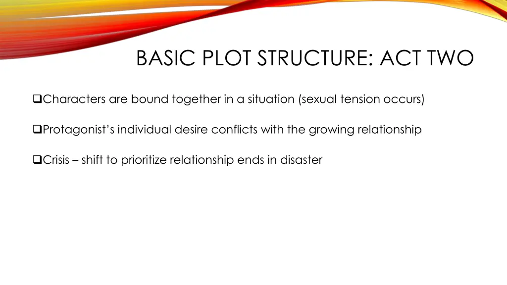 basic plot structure act two