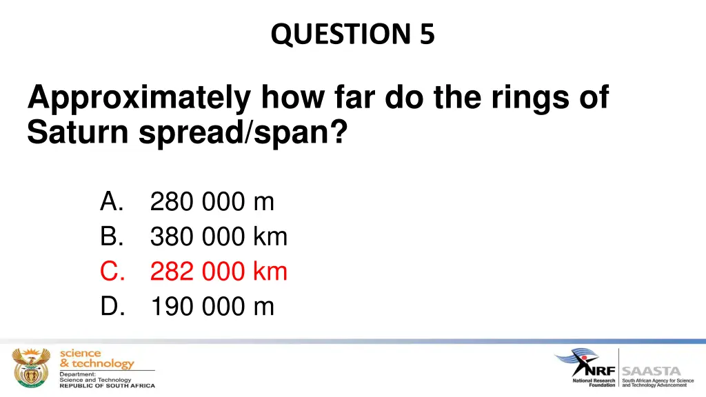 question 5